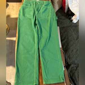Good American carpenter green jeans